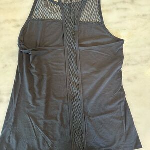 Athleta Women's Black Mesh Racerback Top